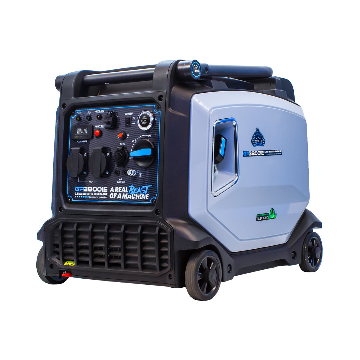 Gorilla Power 3800W Inverter Suitcase Generator with Electric Start - GP3800iE – Reliable Power On-The-Go