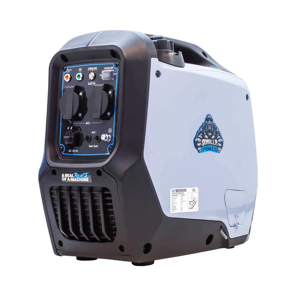 Gorilla Power 2000W Inverter Suitcase Generator - GP2000i – Ultra-Portable & Fuel Efficient