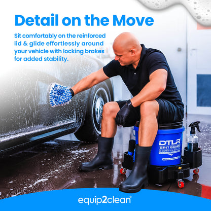DTLR® Grit Guard Wash bucket with Trolley