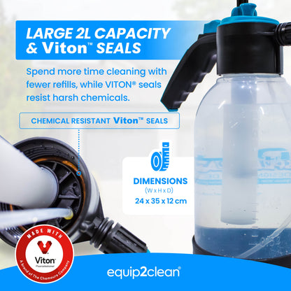 DTLR® Spray Cannon - pump action with VITON seals - 2 litre