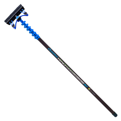 Aquaspray® Venom 30ft Kevlar Insulated 50% Carbon 50% Fiberglass Waterfed Window Cleaning Pole – 6 Sections