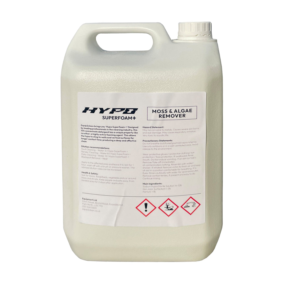 Hypo SuperFoam+ (Moss & Algae Remover) Softwash Solution