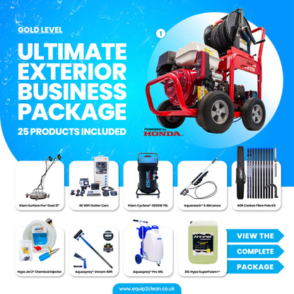 Gold - Ultimate Honda Exterior Business Start-Up Package - Pressure washing, Gutter, Window, Roof cleaning equipment