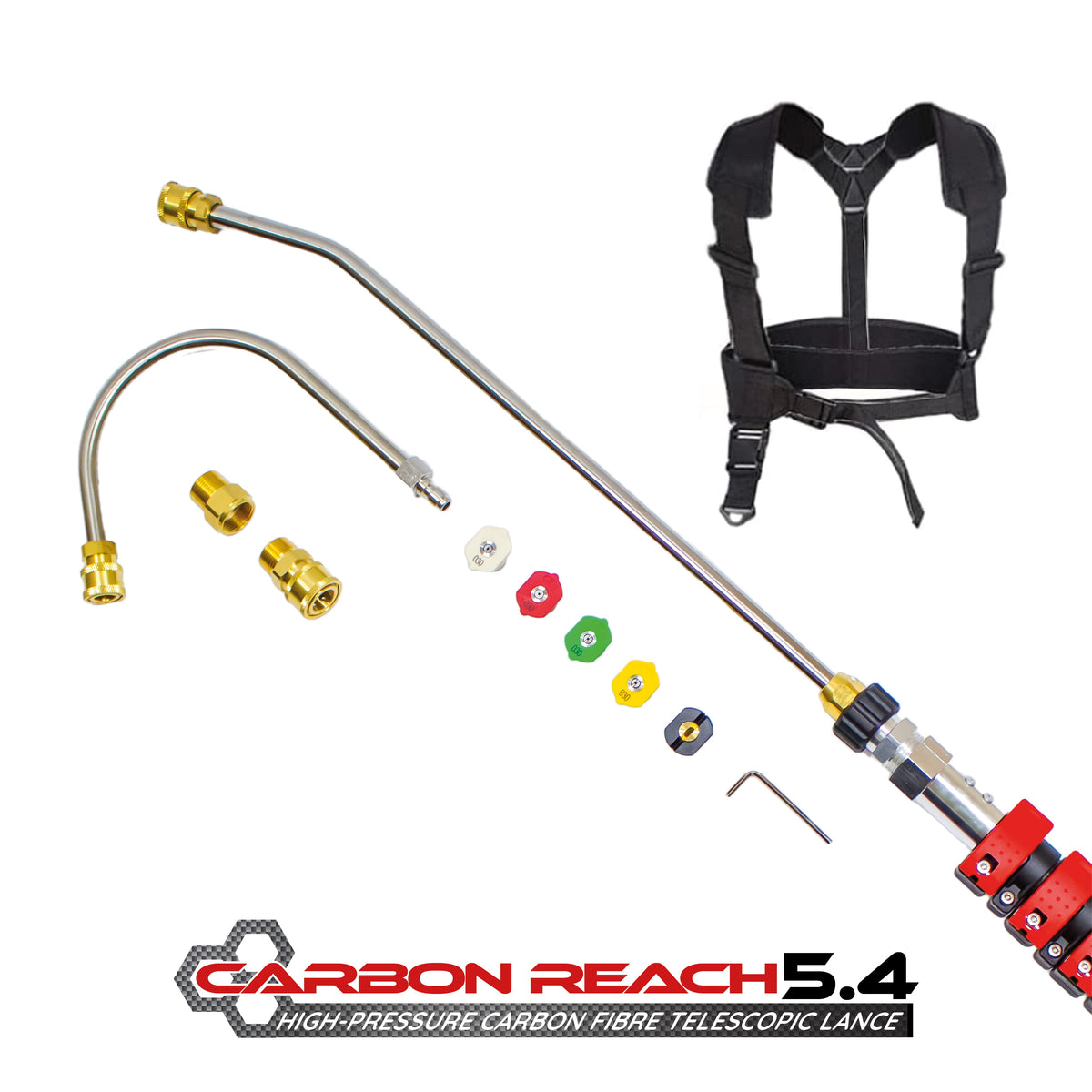 Carbon Reach 5.4 Metre Telescopic Carbon Fibre Lance