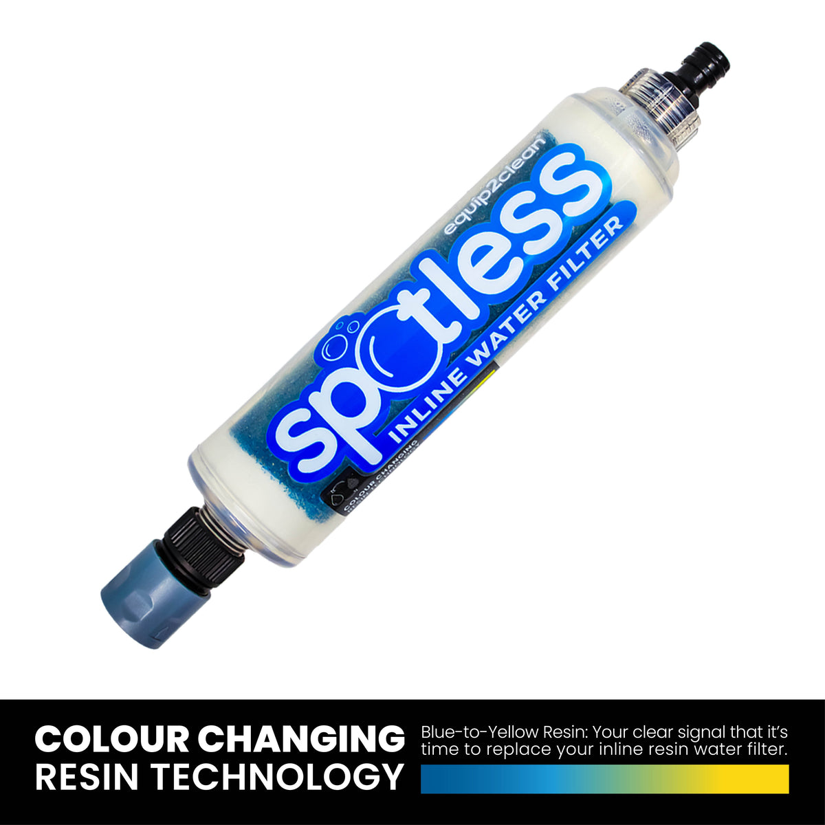 Aquaspray Inline Water Filter & Car Wash Kit – With Colour‑Changing DI Resin