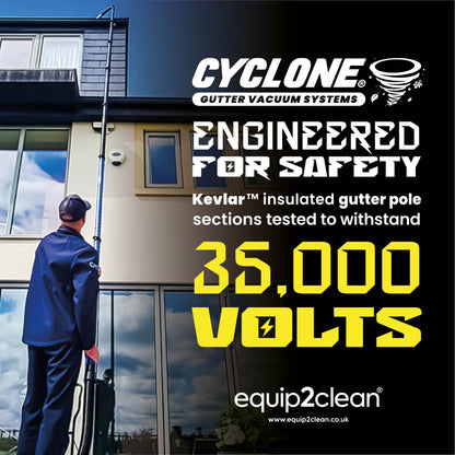 Cyclone Lite® KV80 Gutter Vacuum 3600W - Side Entry