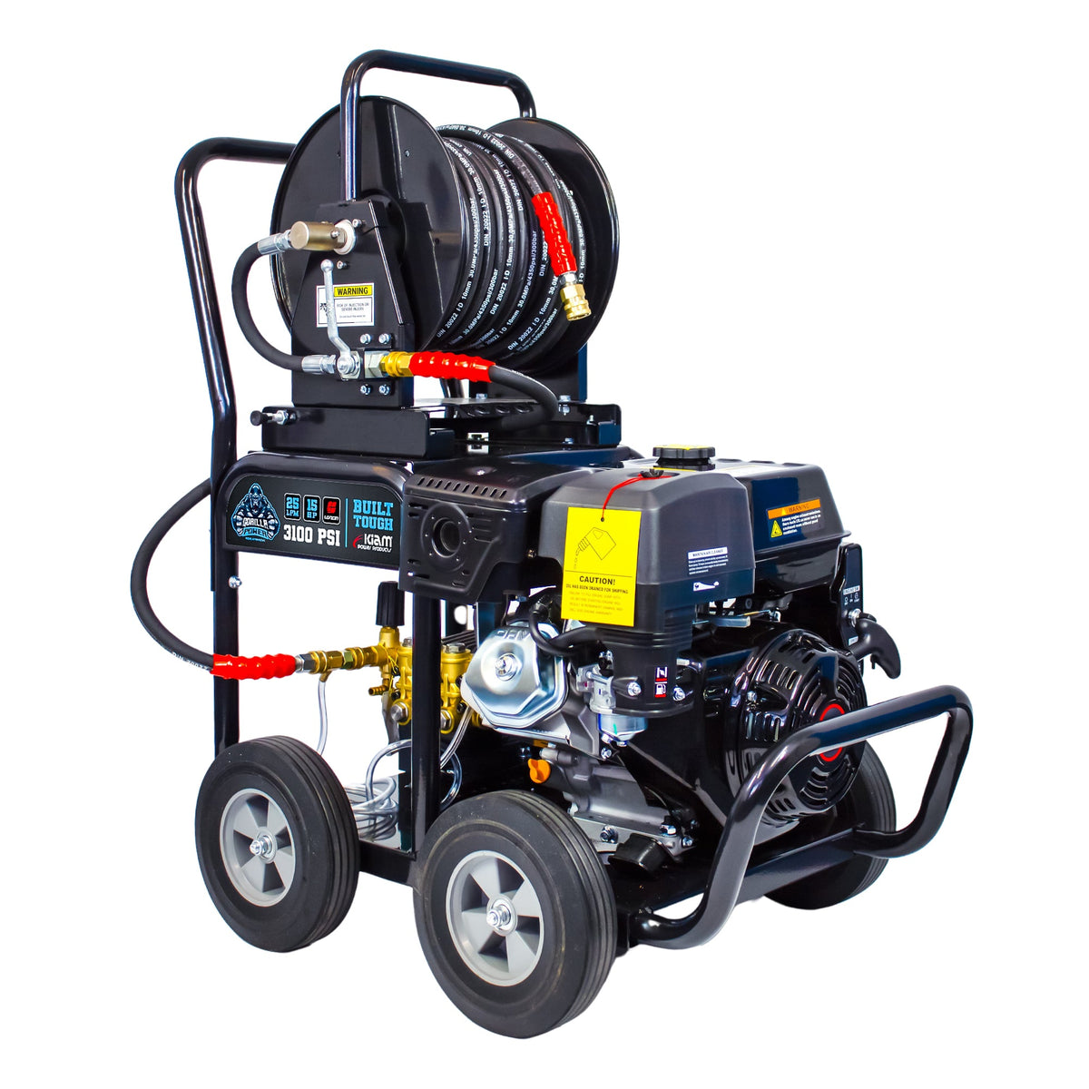 Kiam GORILLA POWER® 3100PSI 25LPM 15HP Petrol Pressure Washer Loncin Engine