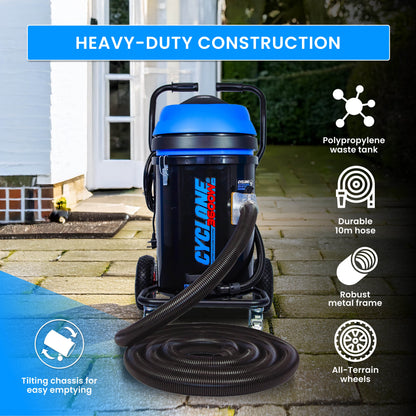 Kiam CYCLONE® All Terrain Gutter Vacuum System 3600W 76L Polypropylene (Black)