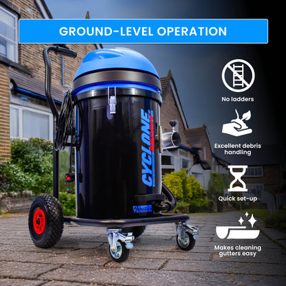 Kiam CYCLONE® All Terrain Gutter Vacuum System 3600W 76L Polypropylene (Black)