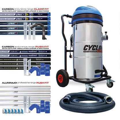 Kiam CYCLONE® All Terrain Gutter Vacuum System 3600W 100L Stainless Steel