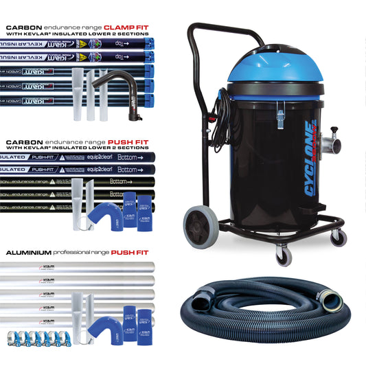 Kiam CYCLONE® Gutter Vacuum System 3600W Polypropylene (Black)