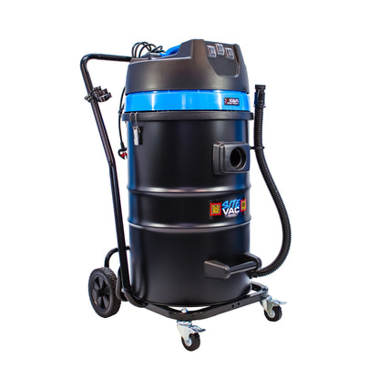 SiteVac® KV80-3F – Triple Motor Warehouse Vacuum (3600W) with Front-Mounted Squeegee