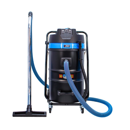 SiteVac® KV80-3F – Triple Motor Warehouse Vacuum (3600W) with Front-Mounted Squeegee