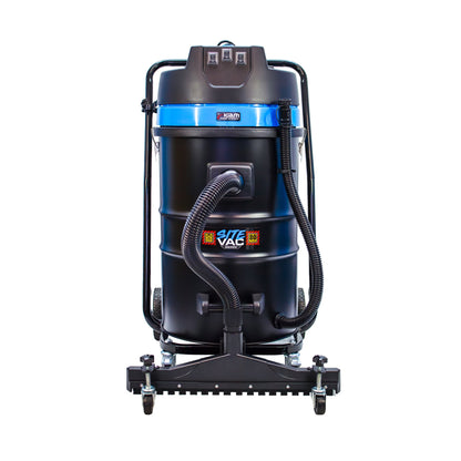 SiteVac® KV80-3F – Triple Motor Warehouse Vacuum (3600W) with Front-Mounted Squeegee
