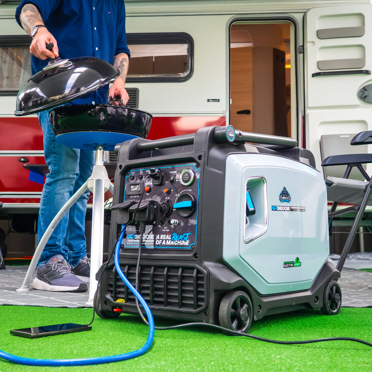 Gorilla Power 3800W Inverter Suitcase Generator with Electric Start - GP3800iE  – Reliable Power On-The-Go