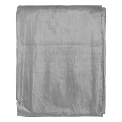 Silver XL-Grade Tarpaulin with 10m of 6mm Bungee Rope and 10 x Slide Type Tarp Clips