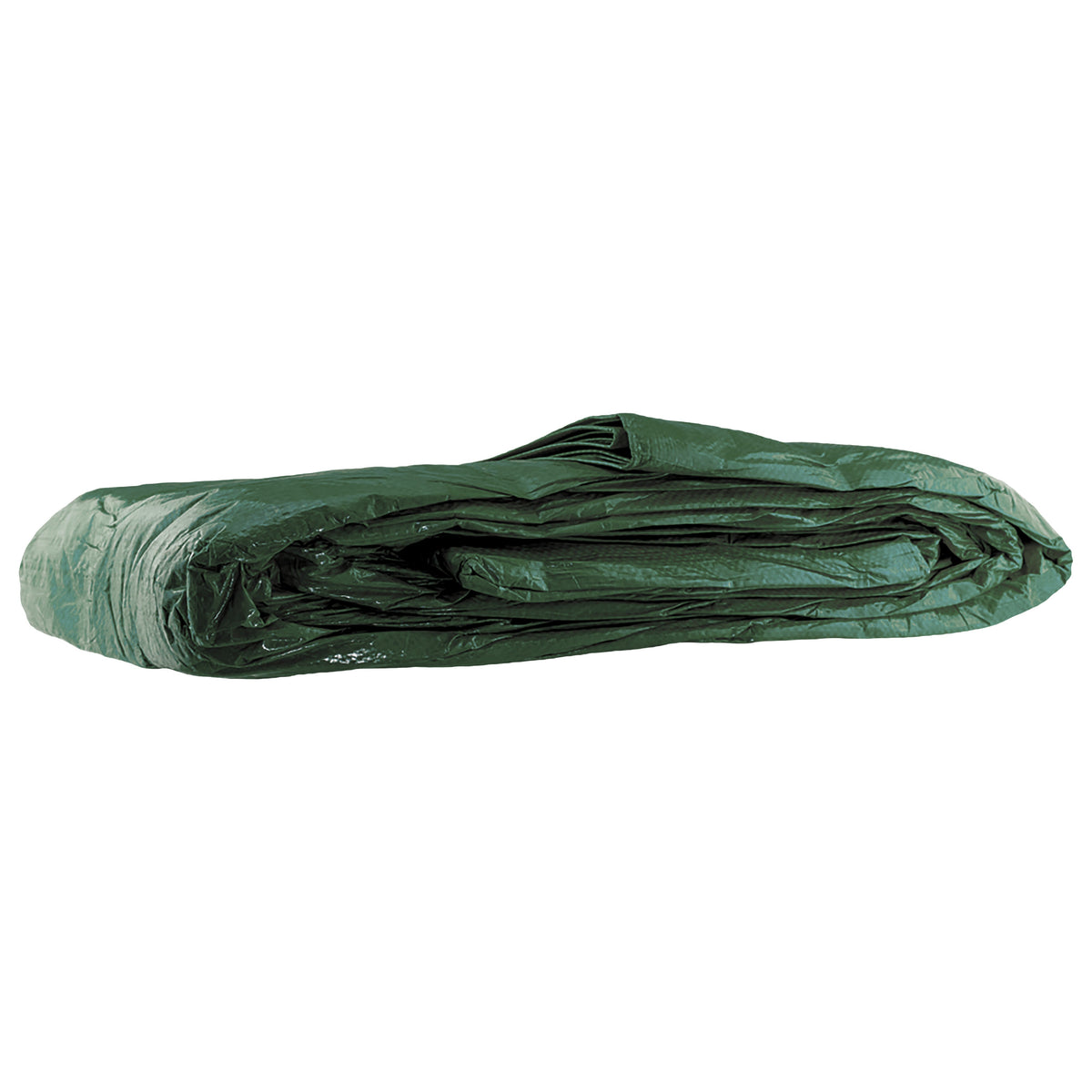 Green M-Grade Tarpaulin with 10m of 6mm Bungee Rope and 10 x Screw Type Tarp Clips