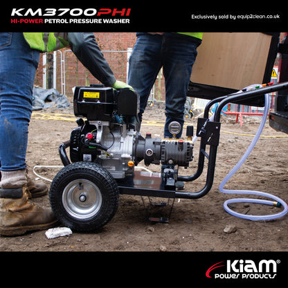 21LPM Petrol Pressure Washer – Kiam KM3700PHI HIFLOW | 14HP Jet Cleaner